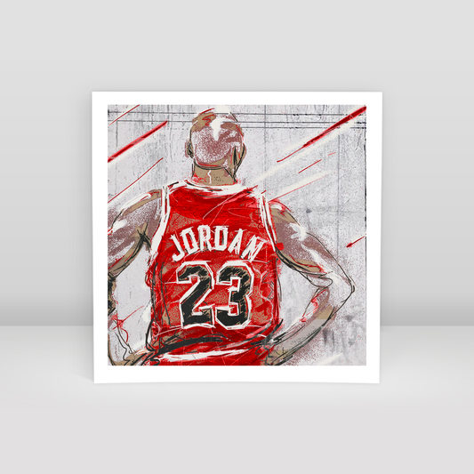 Jordan On The Wall - Art Print