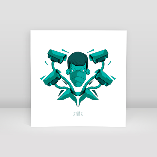 saz illustration - Art Print