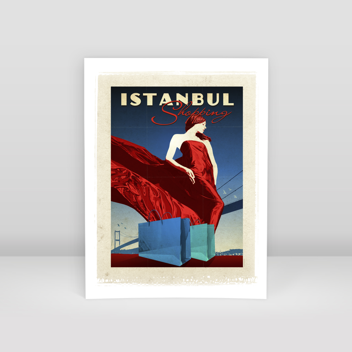 İstanbul Shopping - Art Print