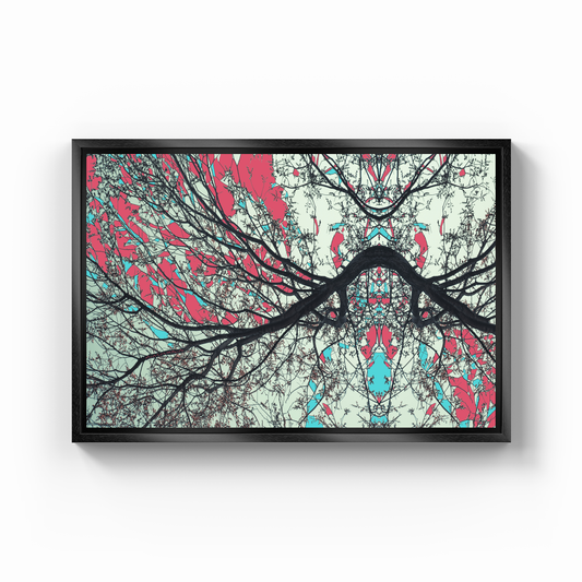 Symmetry Tree Branch Forest Expressionist Abstract Landscape No 05 - Canvas Painting