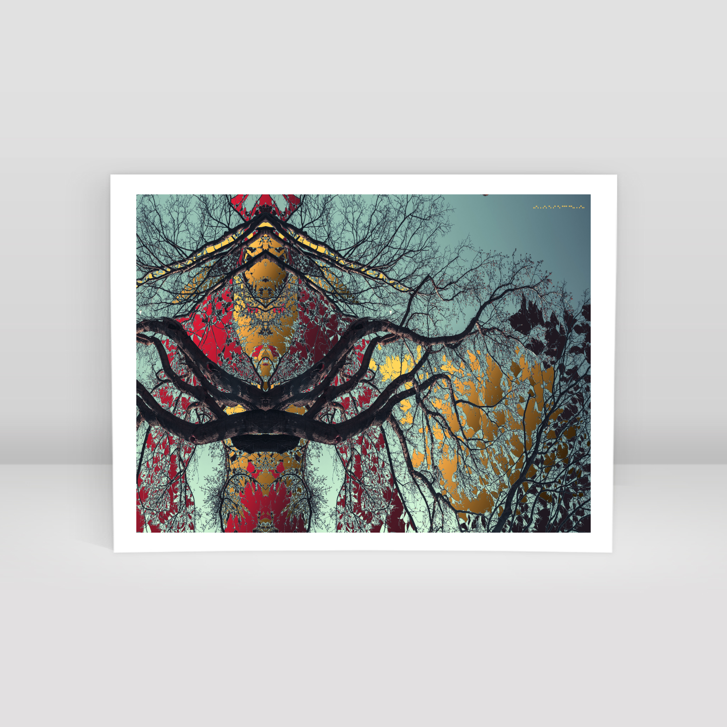 Symmetry Tree Branch Forest Expressionist Abstract Landscape No 14 - A ...