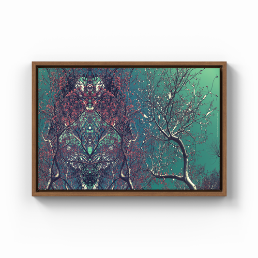 Symmetry Tree Branch Forest Expressionist Abstract Landscape No 19 - Canvas Painting