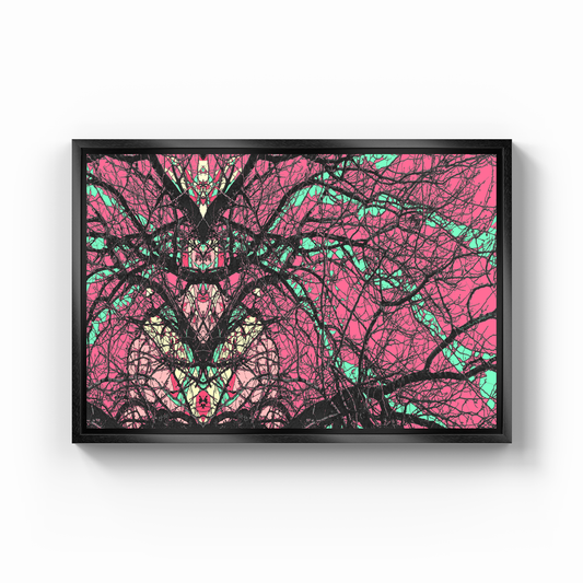 Symmetry Tree Branch Forest Expressionist Abstract Landscape No 23 - Canvas Painting