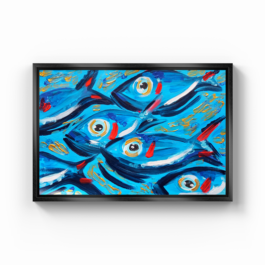 Blue fish - Canvas Painting