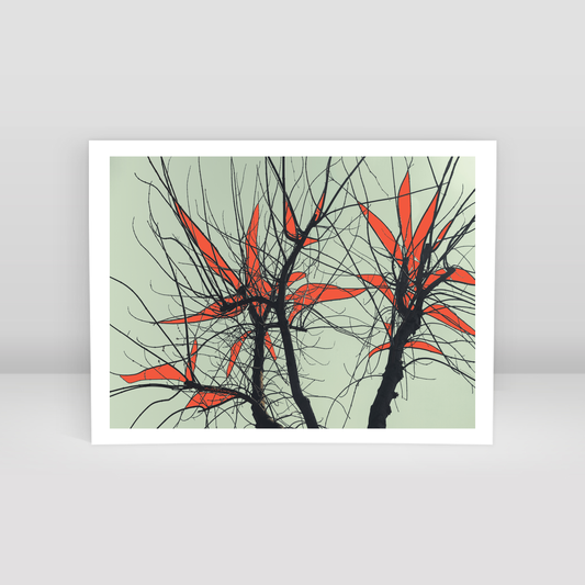 Tree Branch Expressionist Abstract Landscape No 04 - Art Print