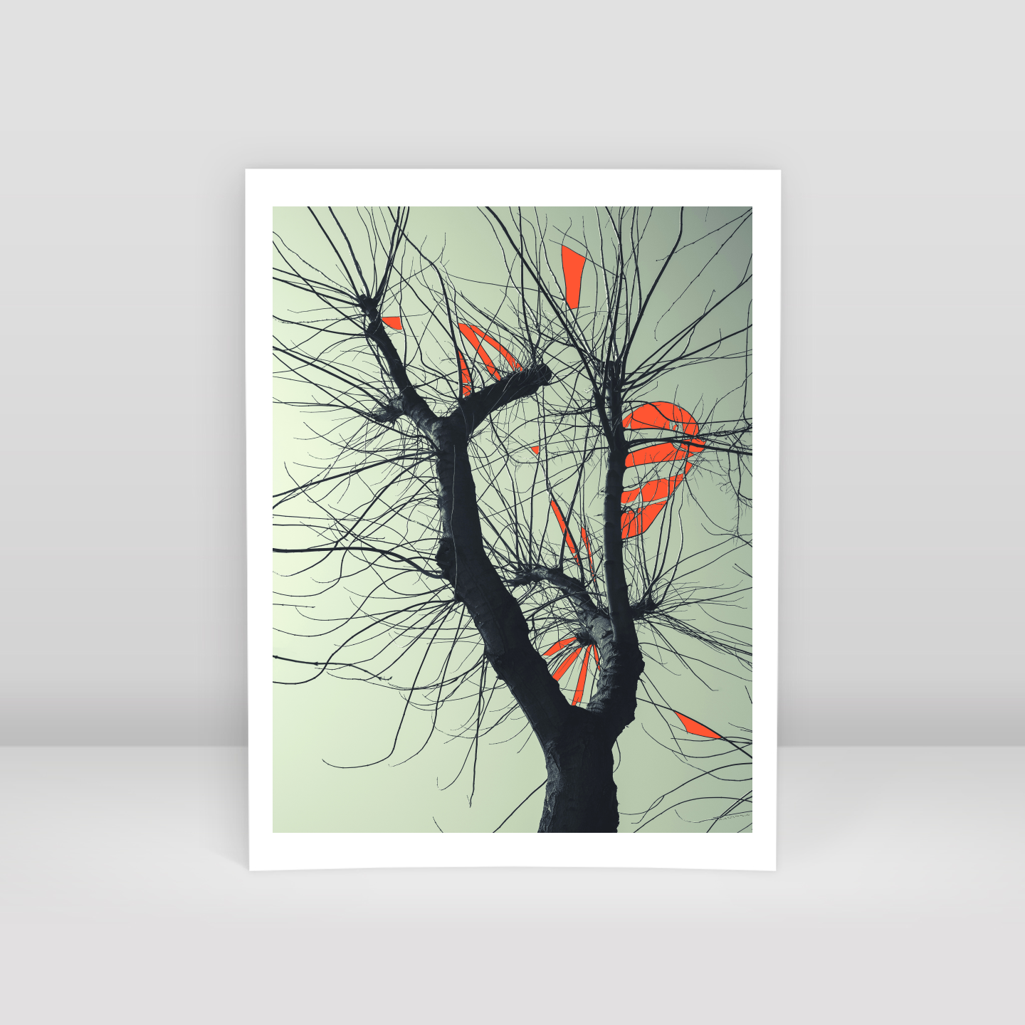 Tree Branch Expressionist Abstract Landscape No 03 - Art Print