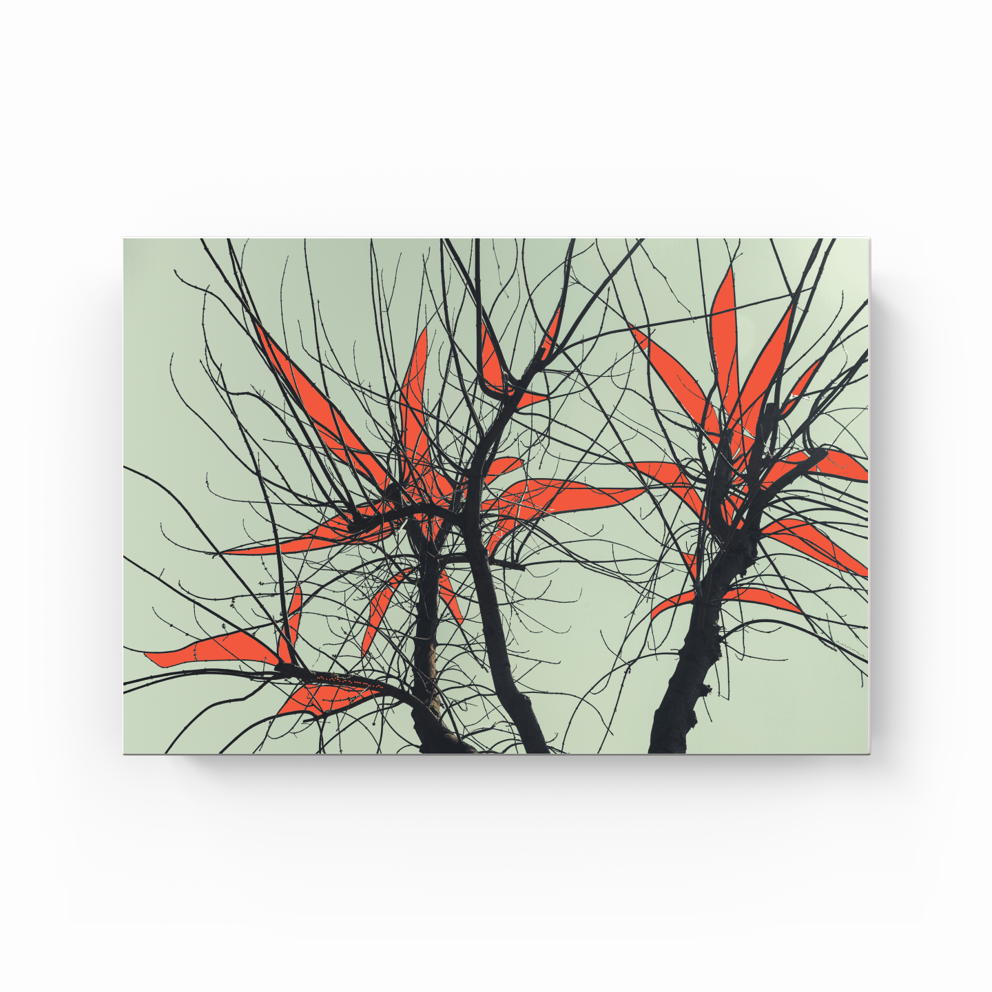 Tree Branch Expressionist Abstract Landscape No 04 - Canvas Painting