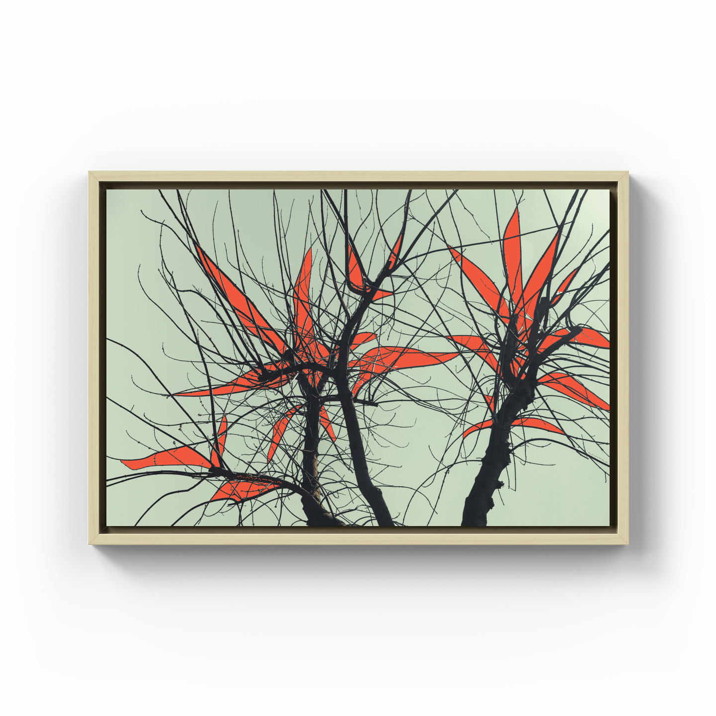Tree Branch Expressionist Abstract Landscape No 04 - Canvas Painting