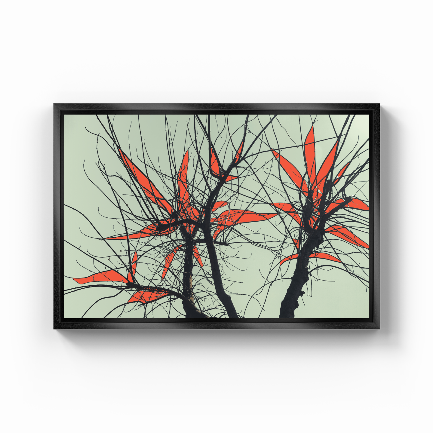Tree Branch Expressionist Abstract Landscape No 04 - Canvas Painting