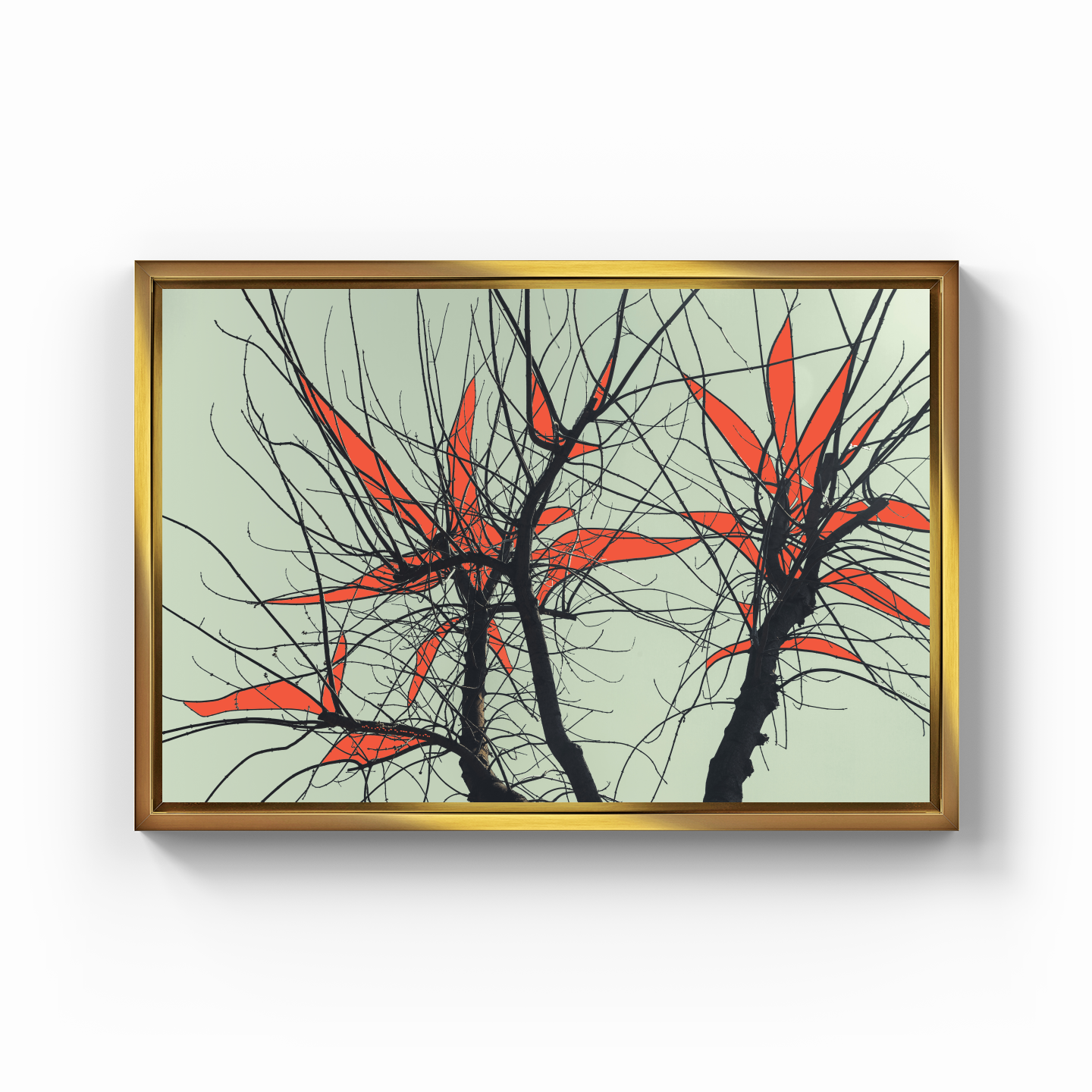 Tree Branch Expressionist Abstract Landscape No 04 - Canvas Painting