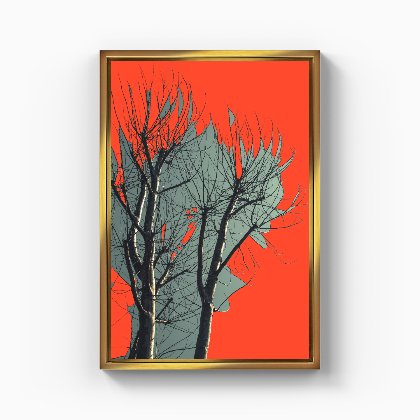 Tree Branch Expressionist Abstract Landscape No 06 - Canvas Painting