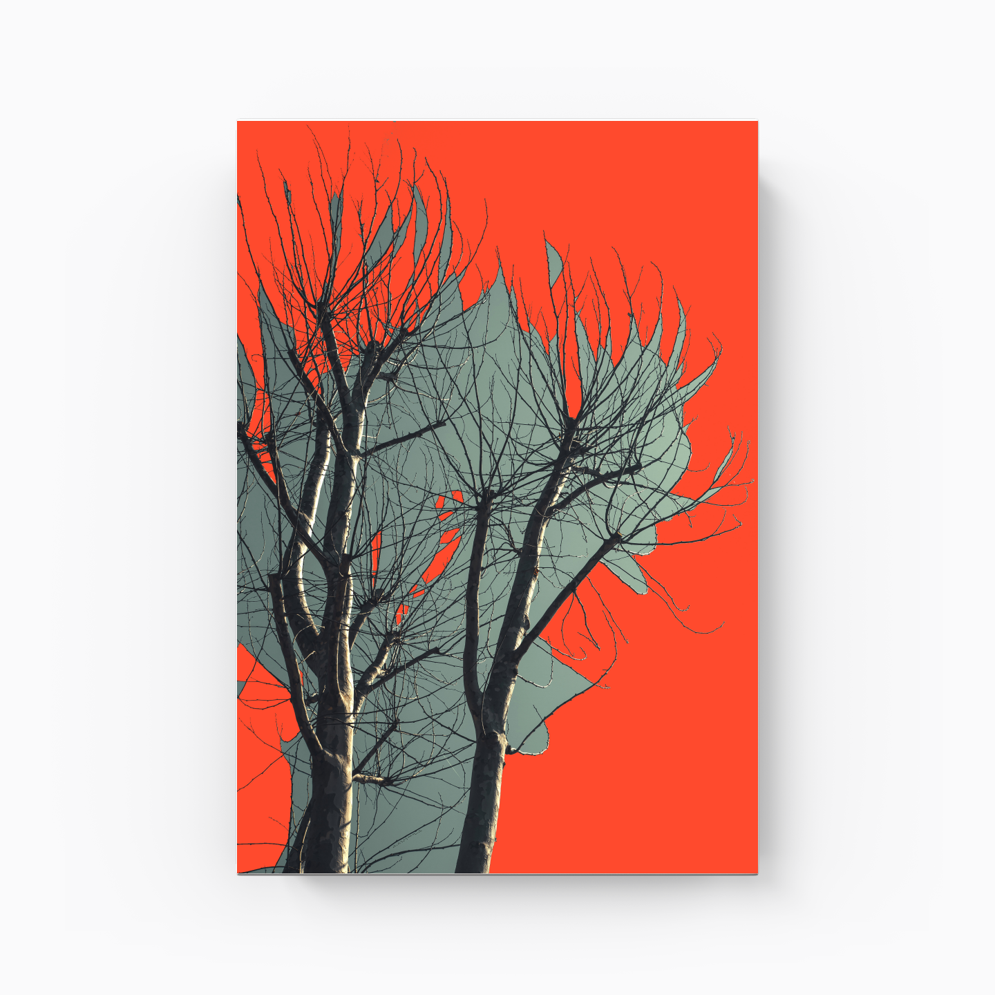 Tree Branch Expressionist Abstract Landscape No 06 - Canvas Painting