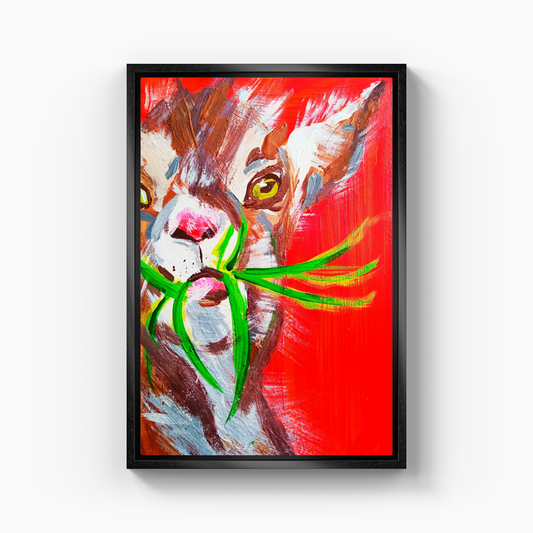 Keçi - Kanvas Tablo