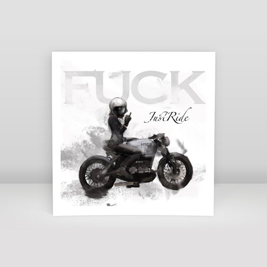 F*ck JustRide - Art Print