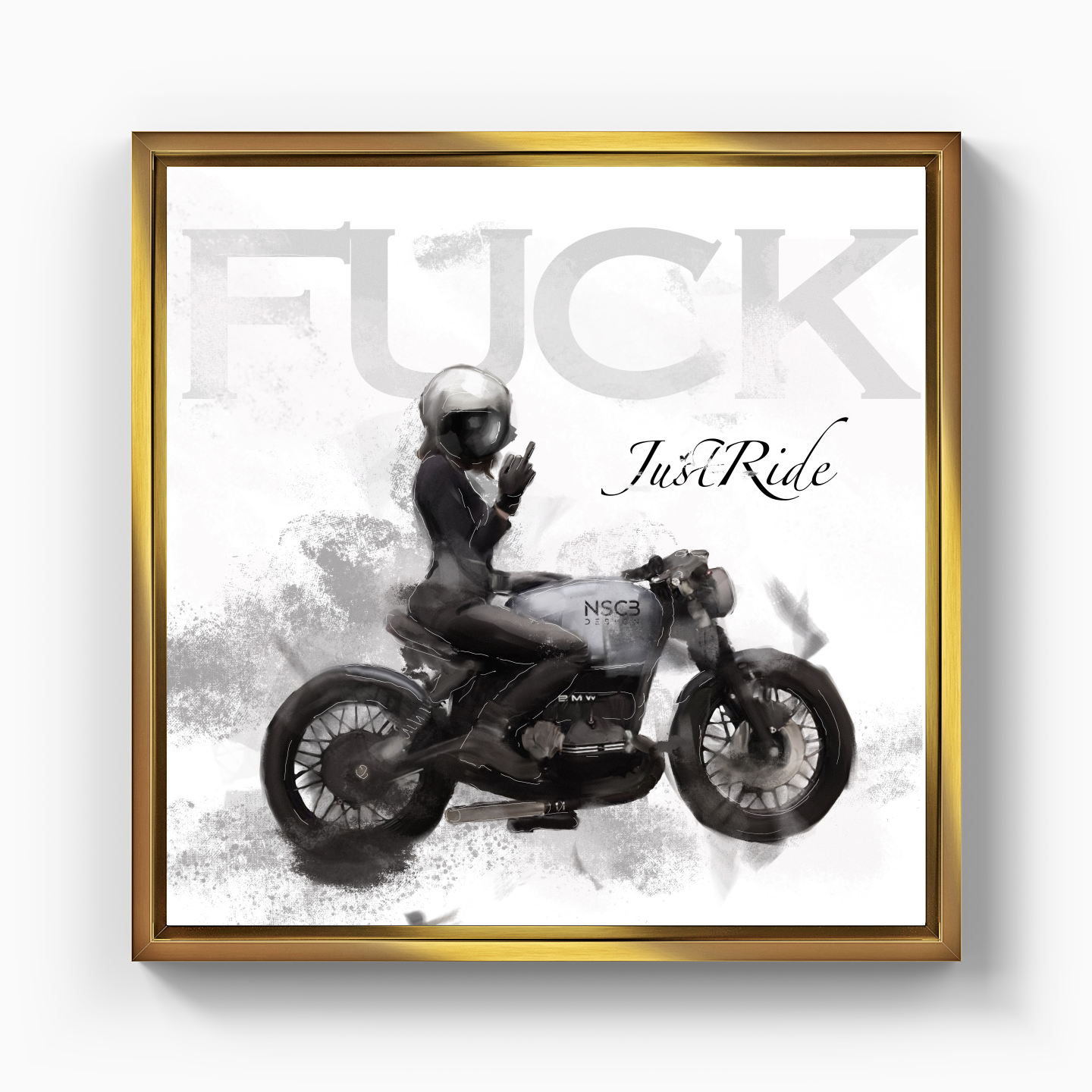 F*ck JustRide - Canvas Print