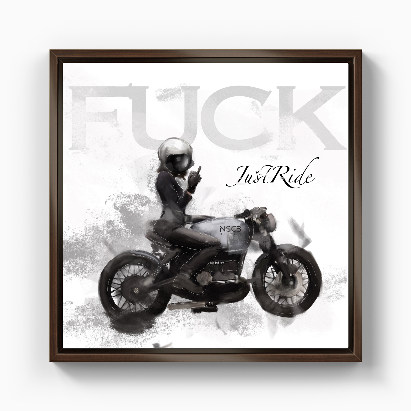 F*ck JustRide - Canvas Print