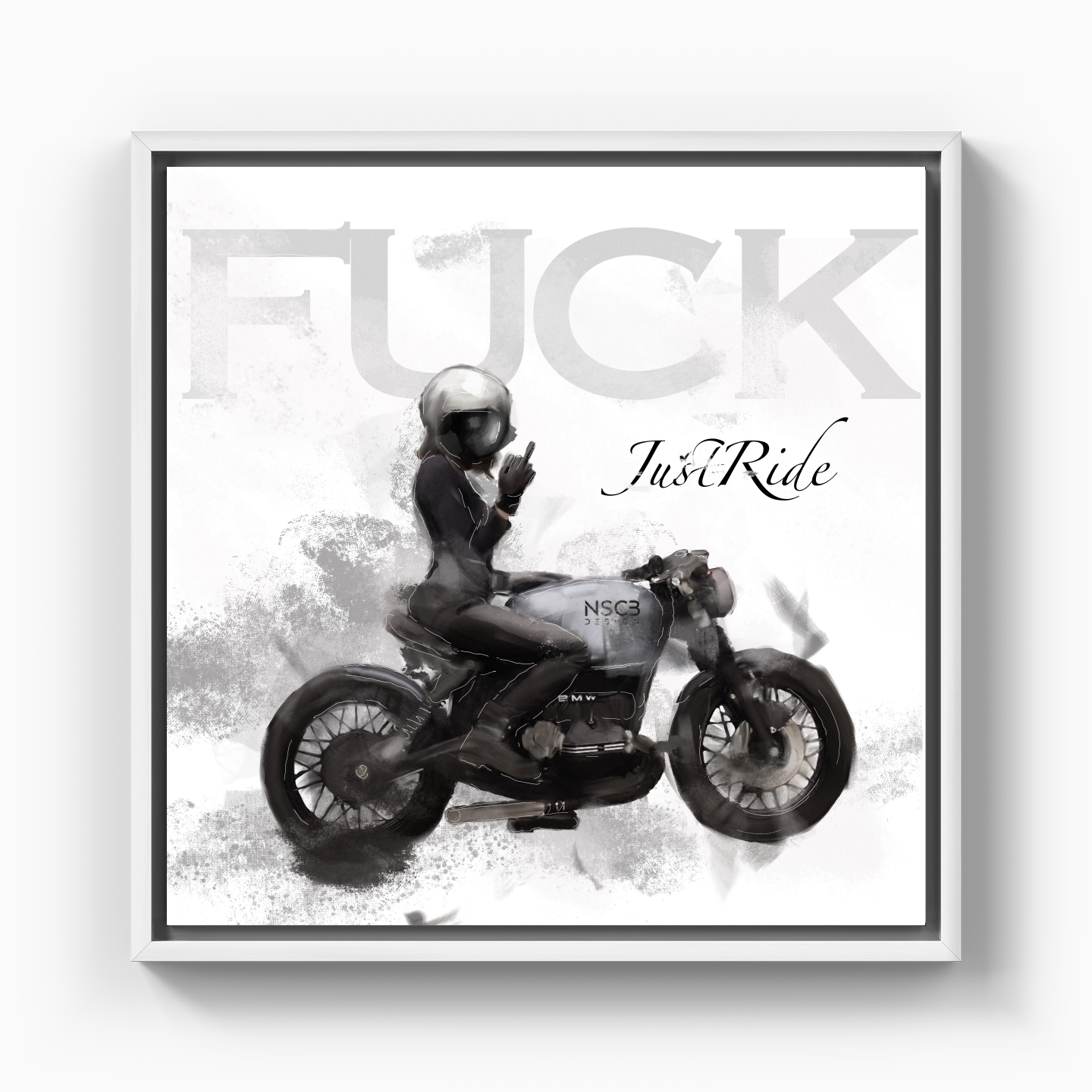 F*ck JustRide - Canvas Print