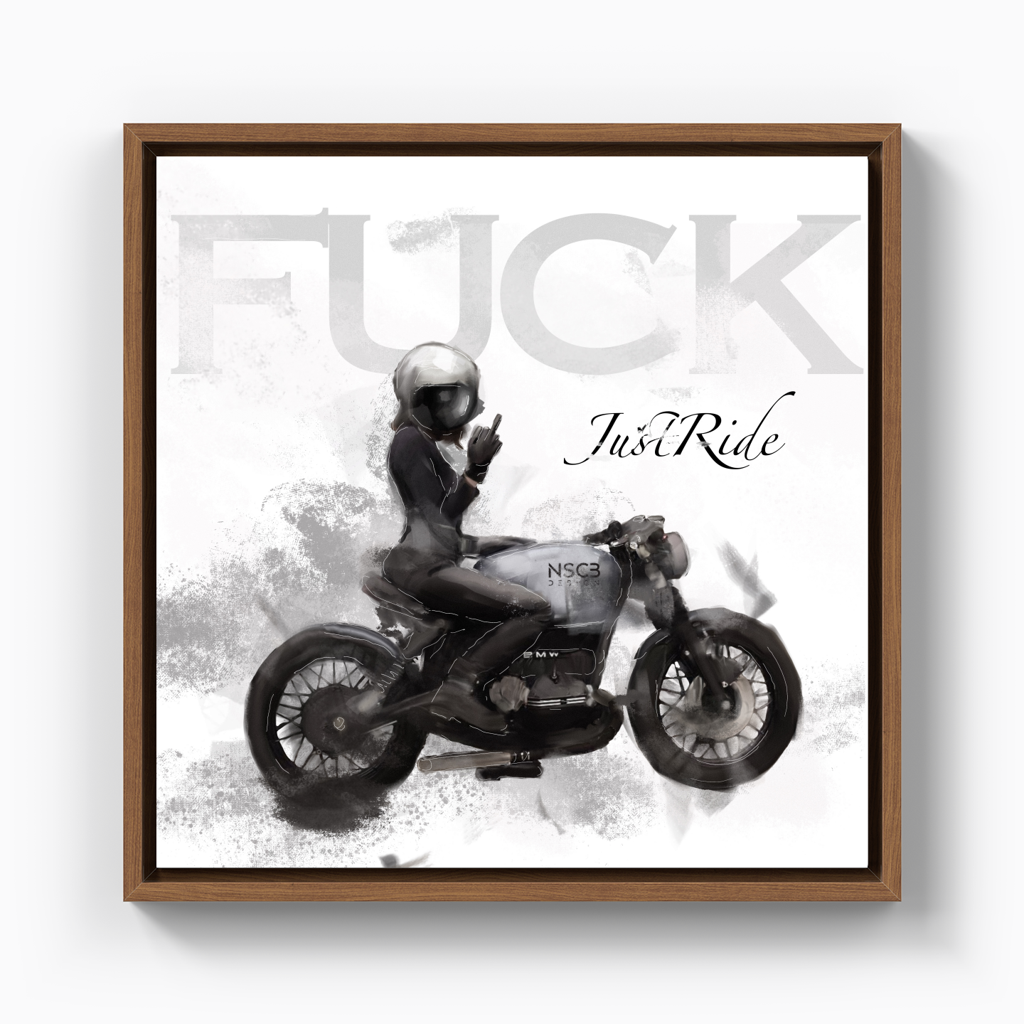 F*ck JustRide - Canvas Print