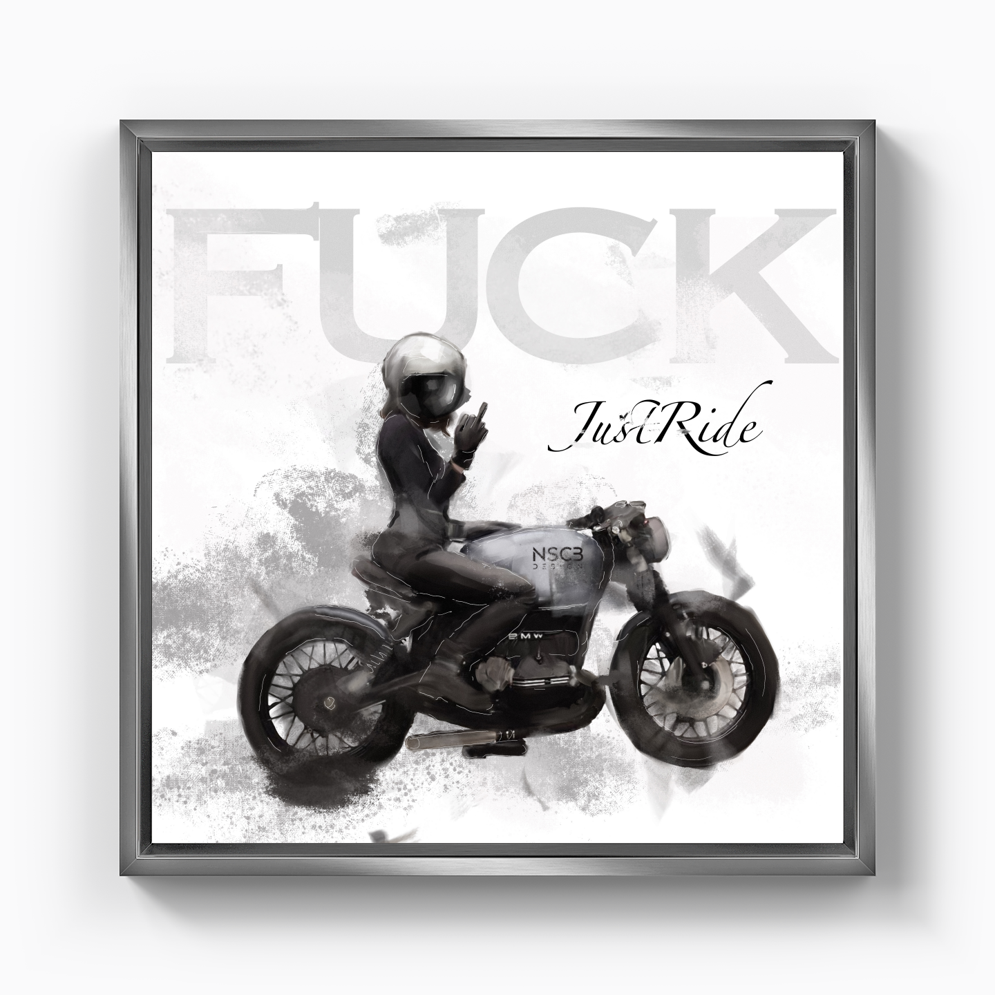 F*ck JustRide - Canvas Print