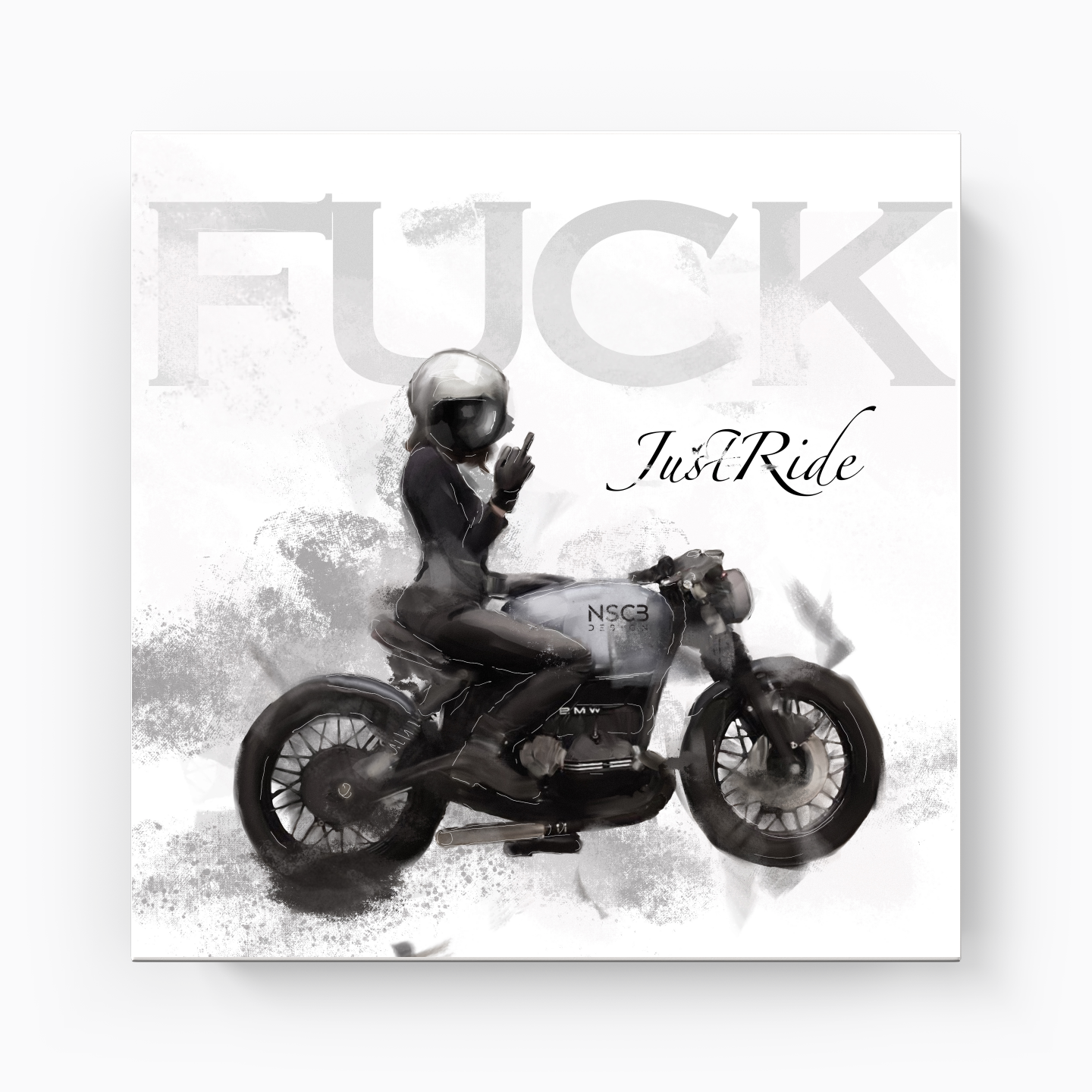 F*ck JustRide - Canvas Print