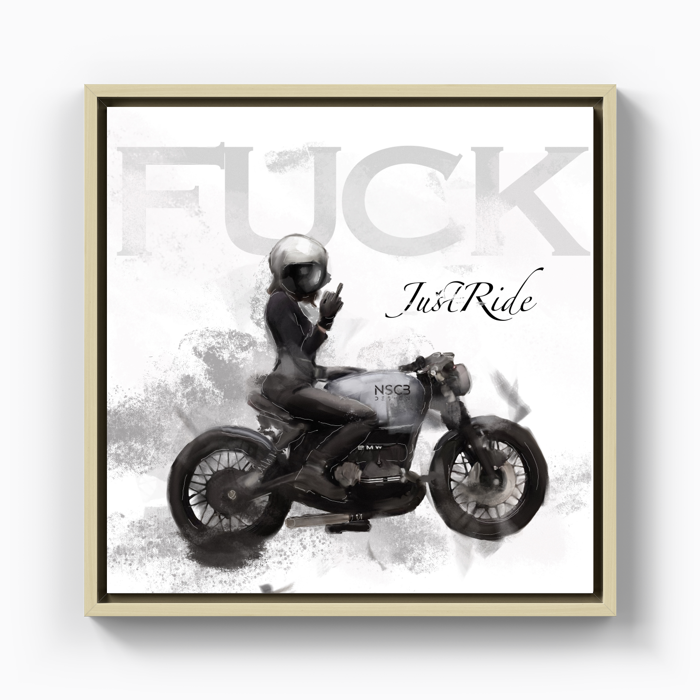 F*ck JustRide - Canvas Print