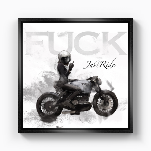 F*ck JustRide - Canvas Print