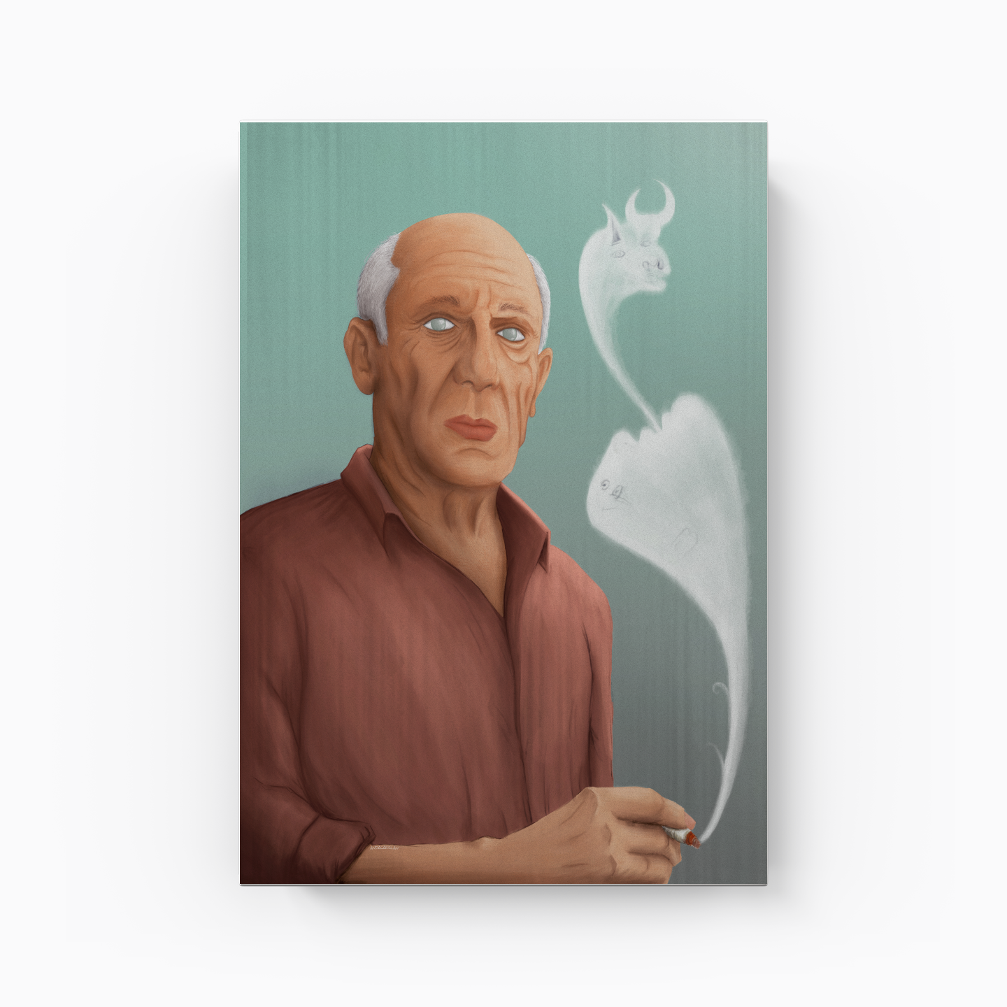 Smoking Guernica - Canvas Print