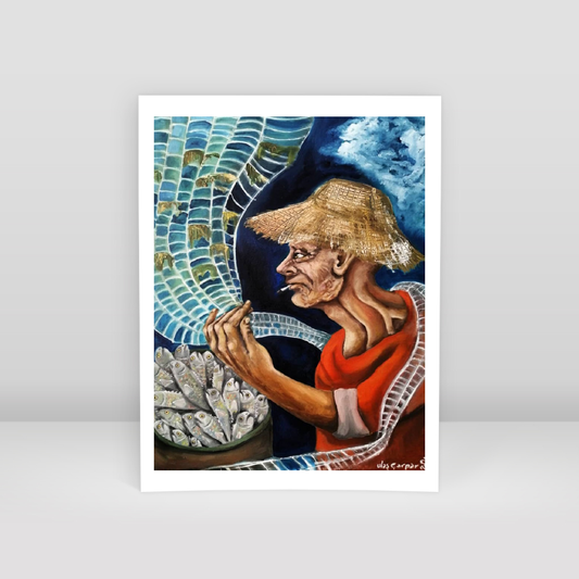 fisherman - Art Print