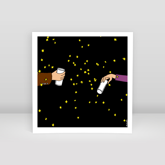 I'll drink to insanity - Art Print