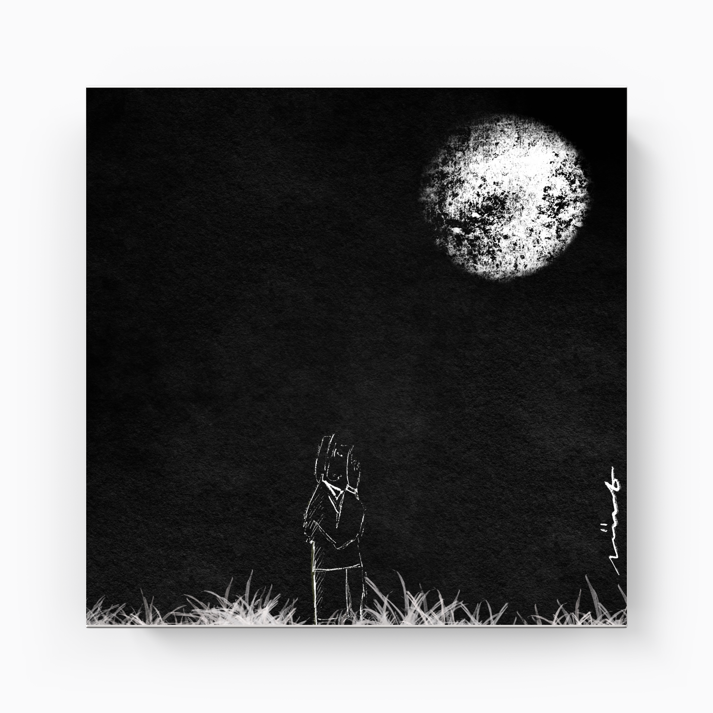 I wish I was the moon - Kanvas Tablo