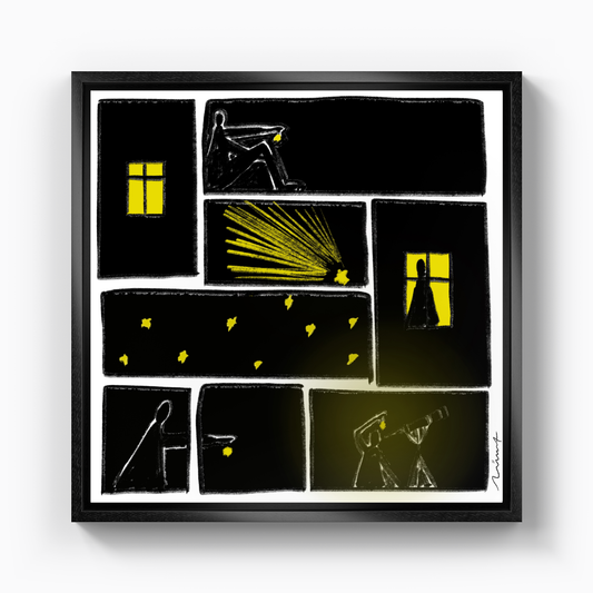 I opened a window and took a breath - Kanvas Tablo