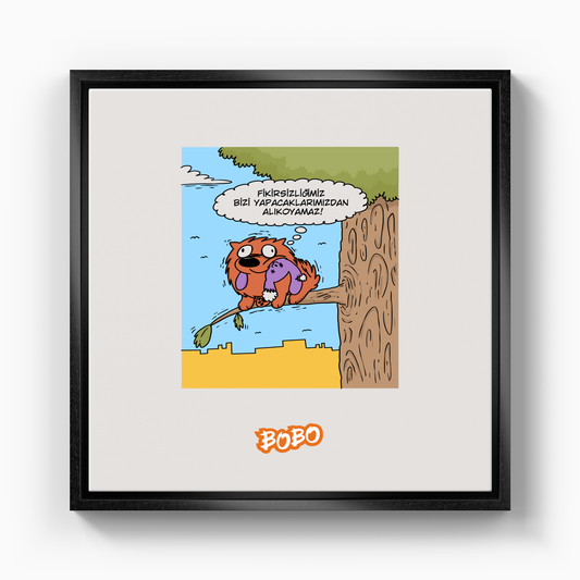 Fikirsiz - Kanvas Tablo