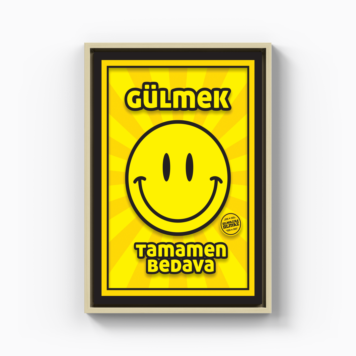 gülmek - Kanvas Tablo