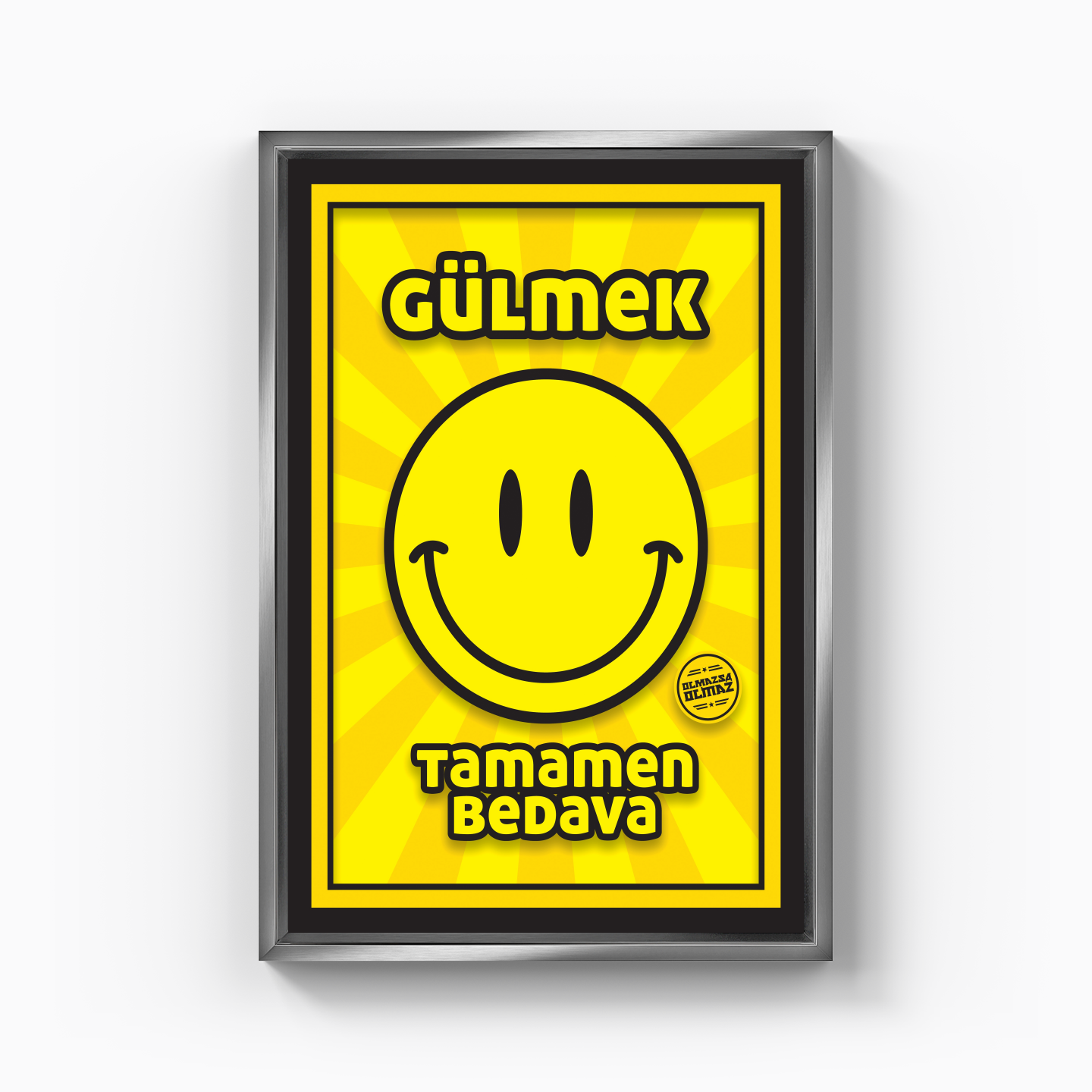 gülmek - Kanvas Tablo