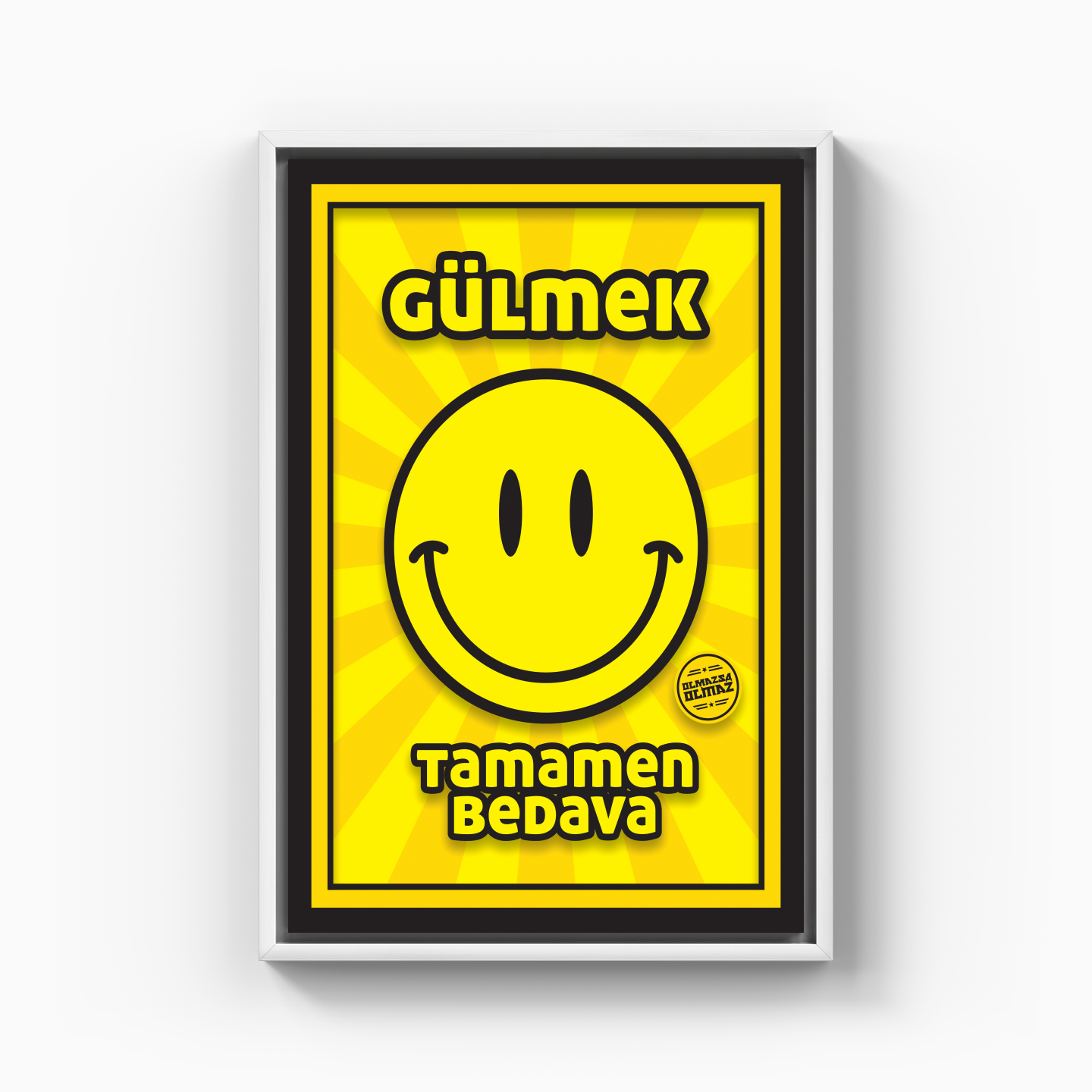 gülmek - Kanvas Tablo