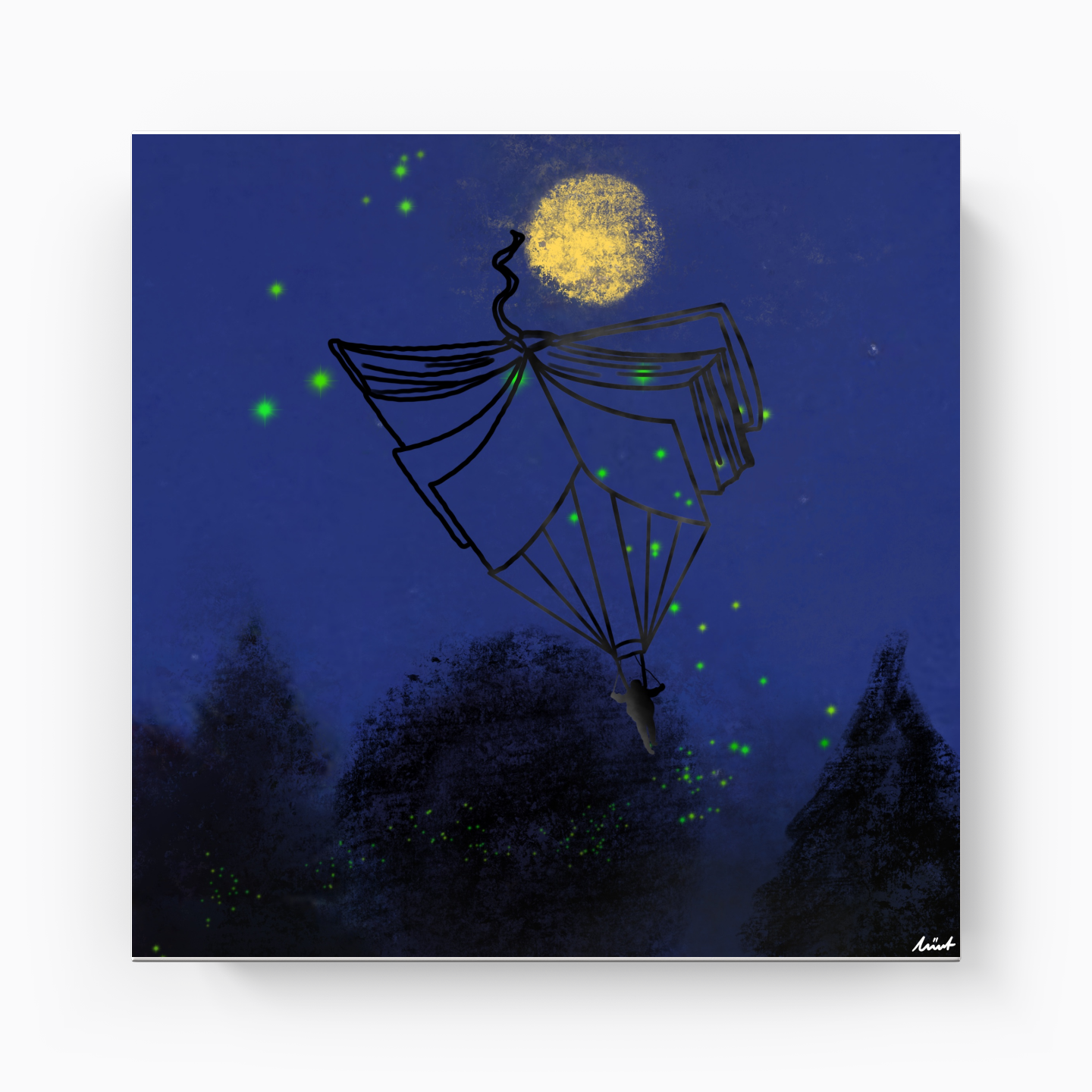 fireflies - Kanvas Tablo