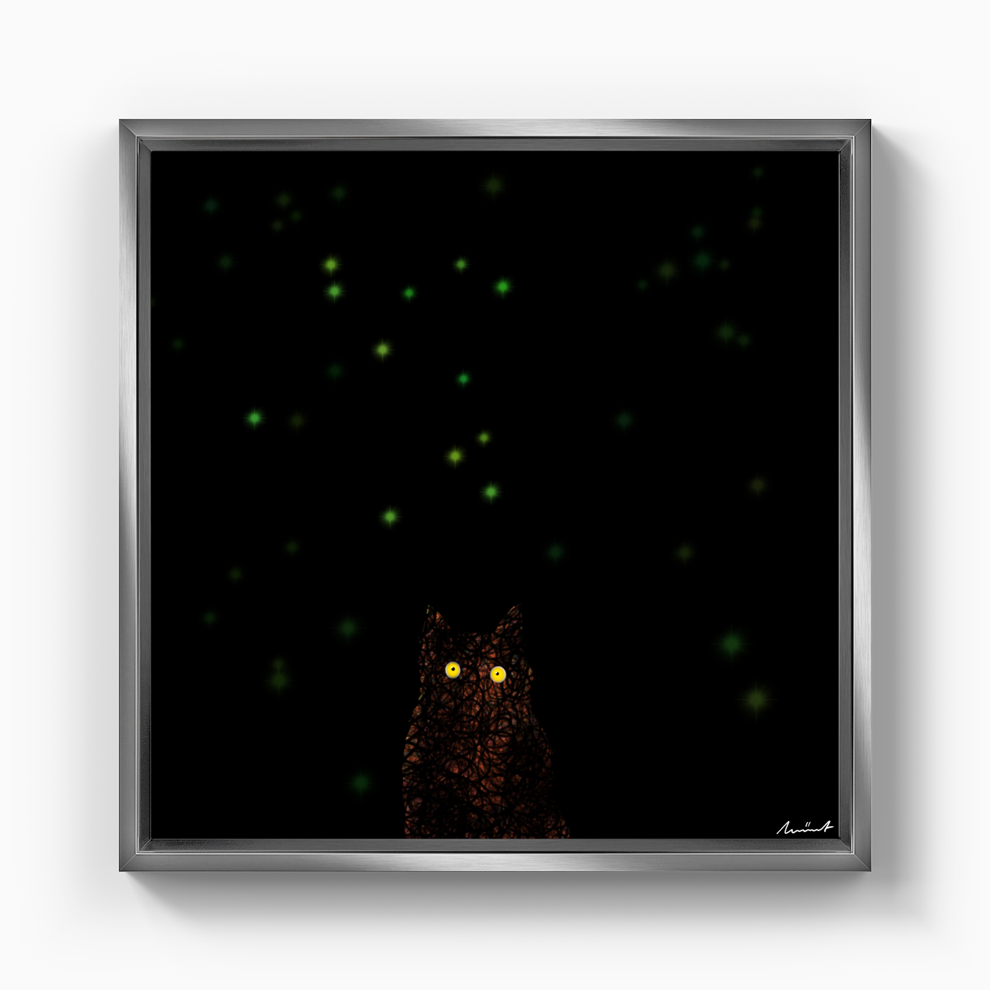 fireflies - Kanvas Tablo