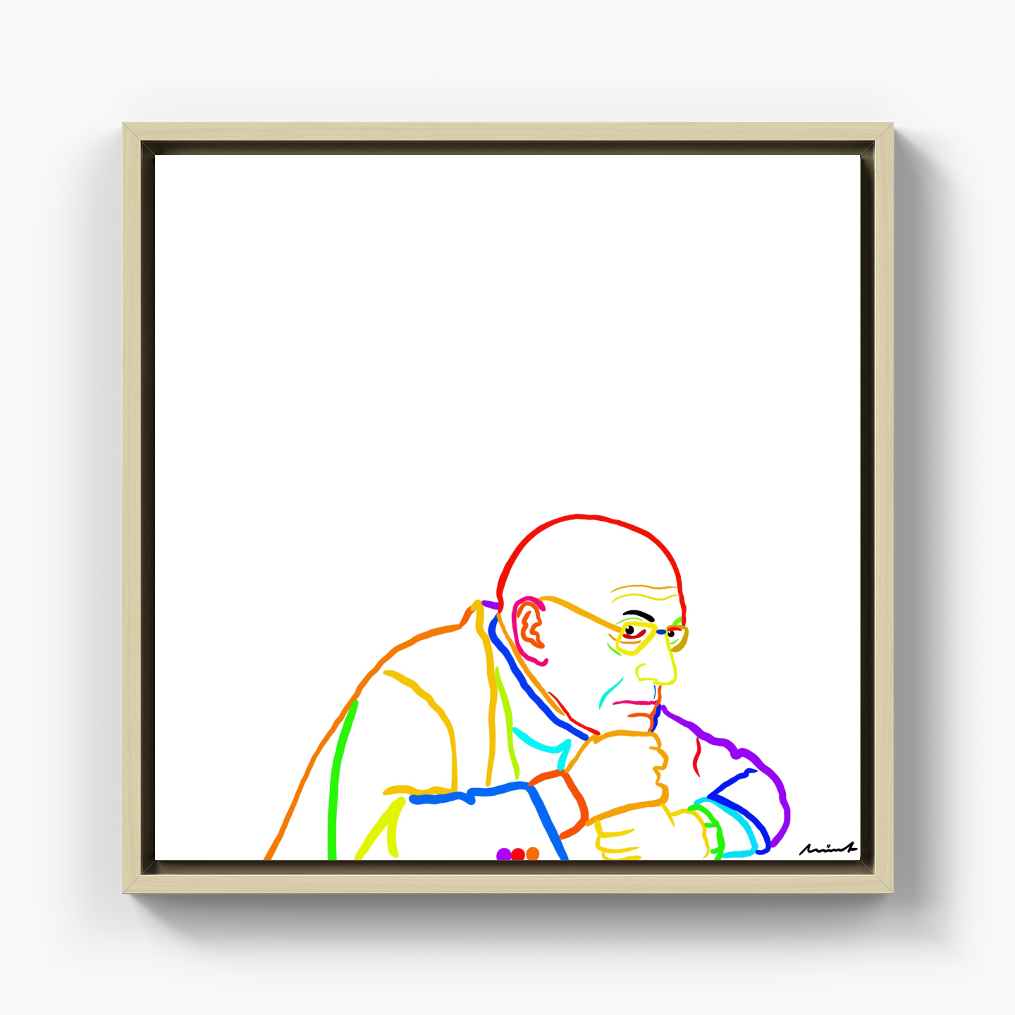 Michel Foucault - Kanvas Tablo