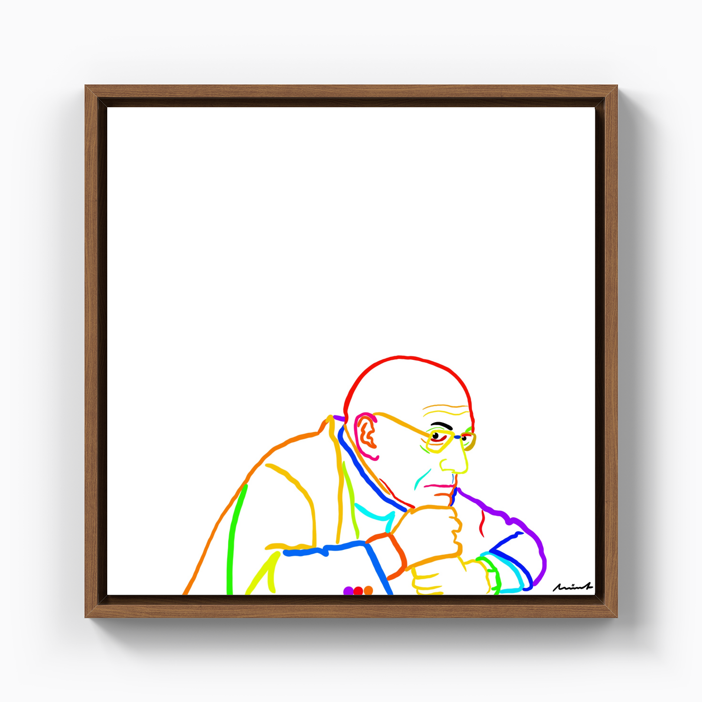 Michel Foucault - Kanvas Tablo