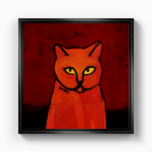 Red Cat - Canvas Print