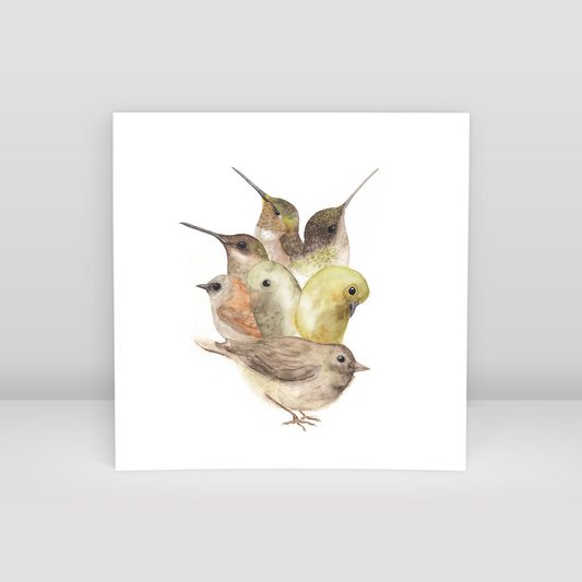 Melancholy Birds - Art Print