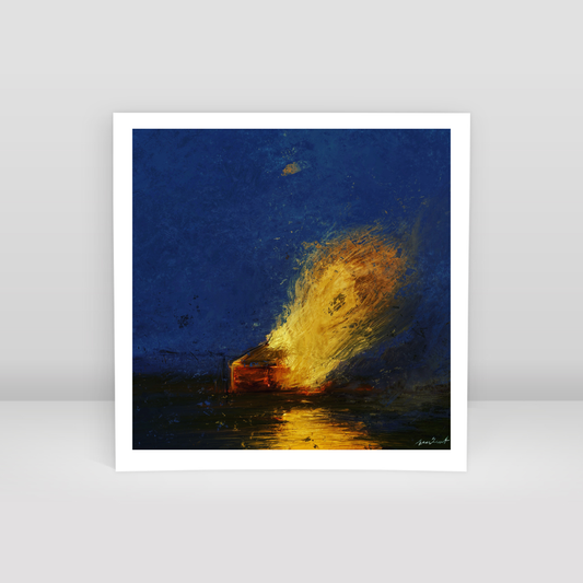 While The World Burns - Art Print