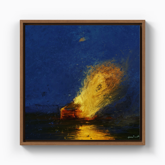 While The World Burns - Kanvas Tablo