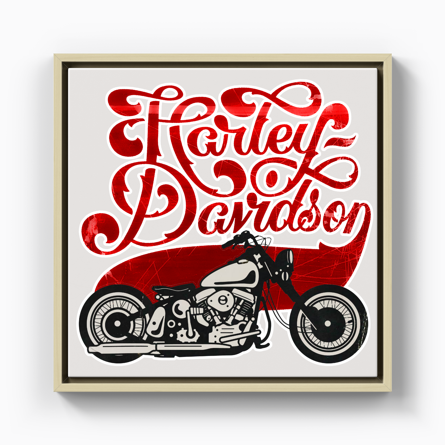 Harley Davidson Vintage - Kanvas Tablo