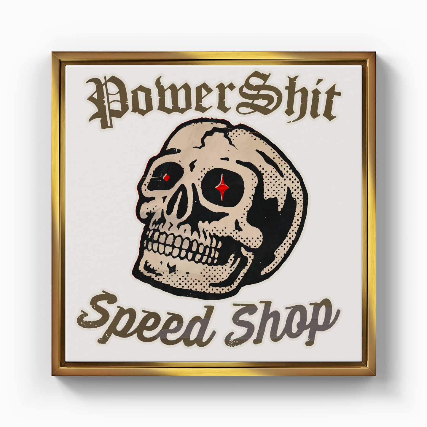 Power Shit Speed Shop - Kanvas Tablo