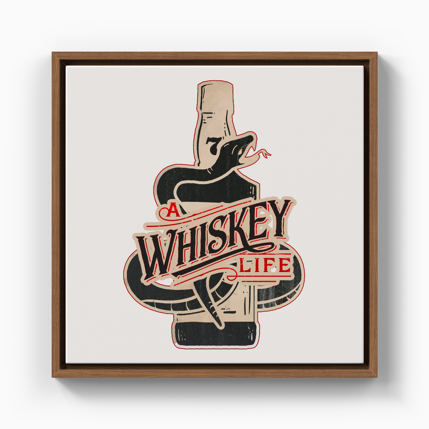 A Whiskey Life - Kanvas Tablo