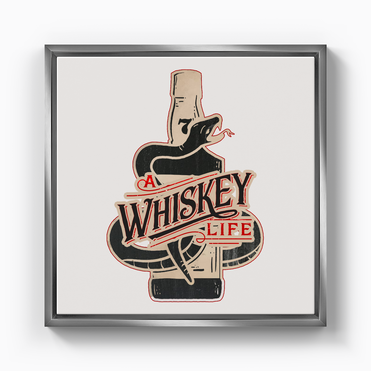 A Whiskey Life - Kanvas Tablo