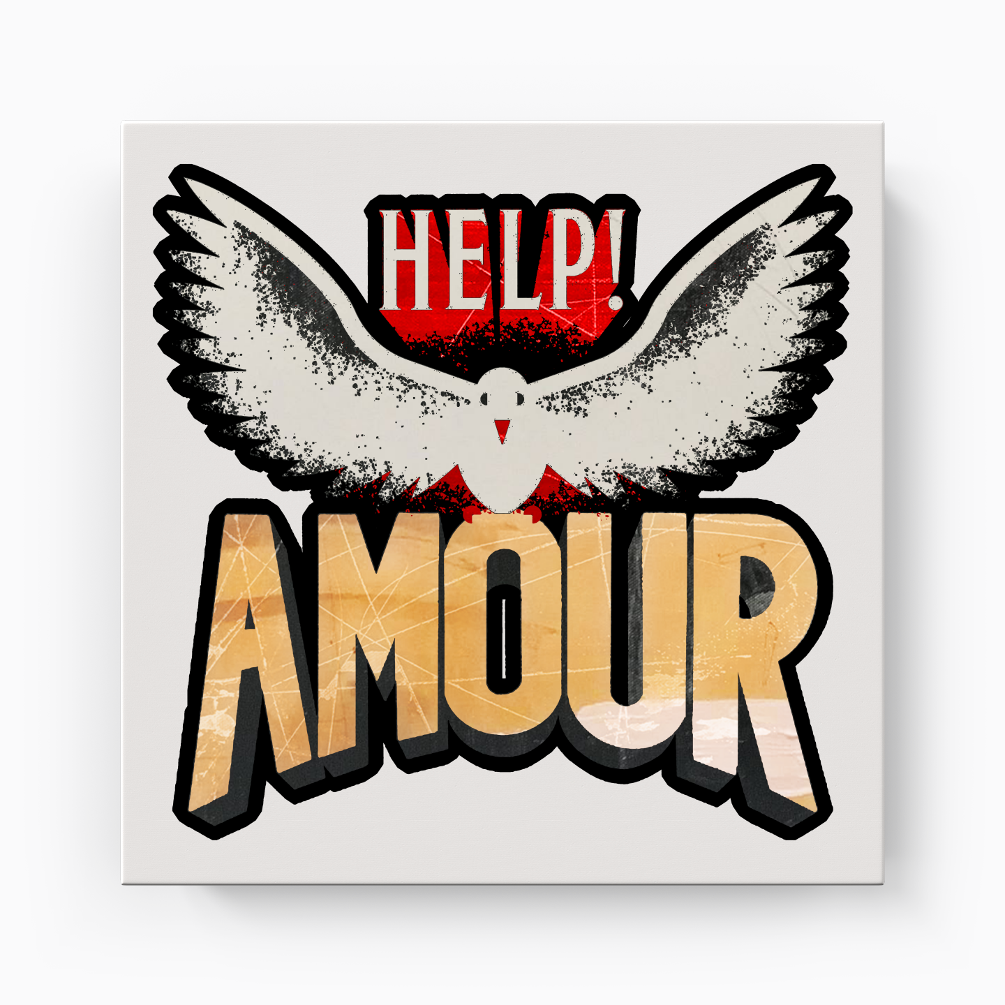 Help Amour - Kanvas Tablo