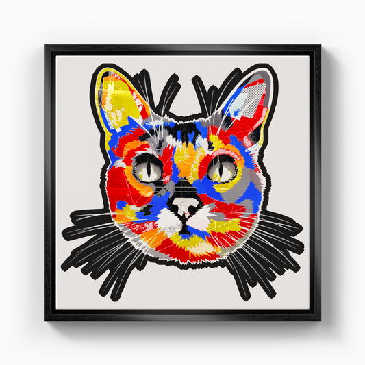 Colorful Cat - Canvas Print