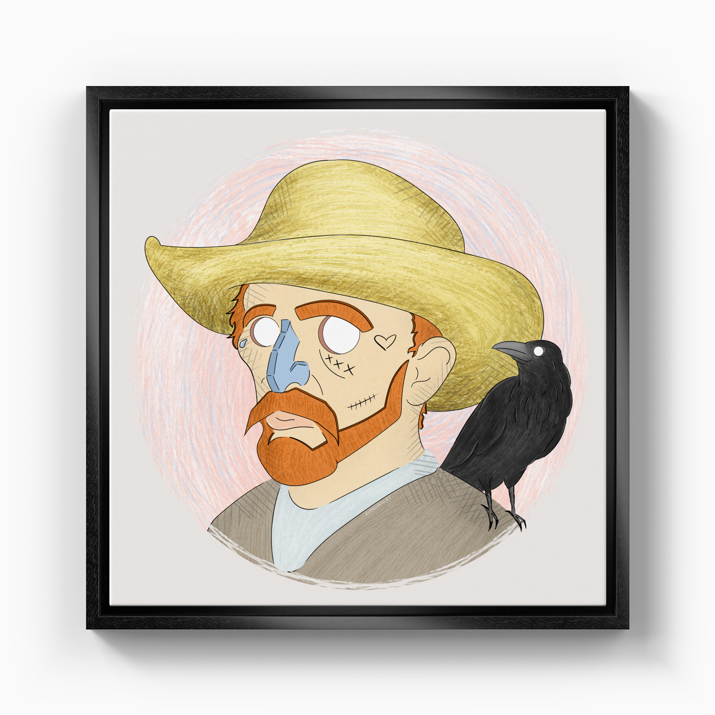 Vincent And His Little Friend - Canvas Print
